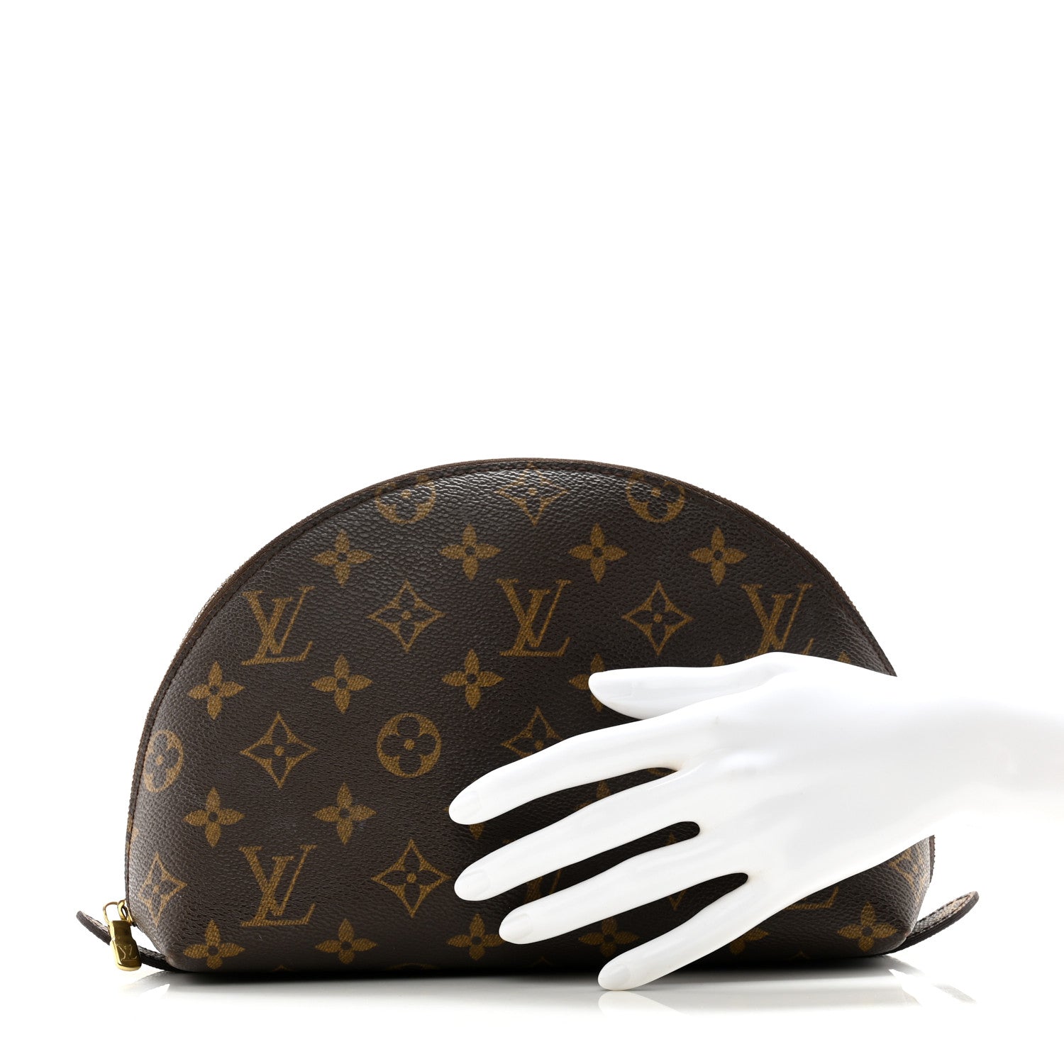 Louis Vuitton Monogram Trousse Demi Ronde 2 of 6