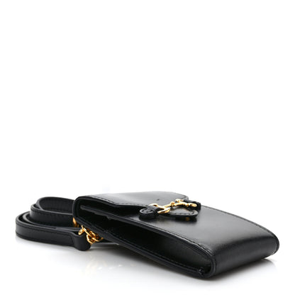 Gucci Boarded Plutone Calfskin Mini Horsebit 1955 Crossbody Bag Black 4 of 9