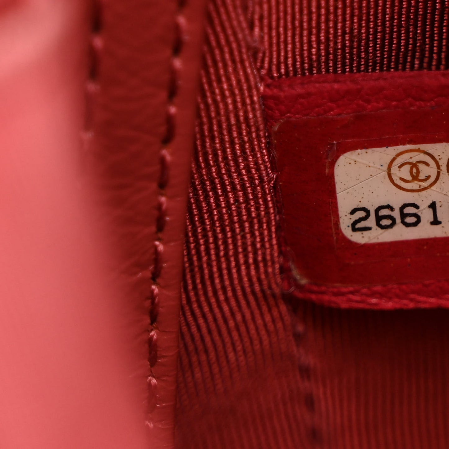 Aged Calfskin Chevron Quilted Small Gabrielle Hobo Dark Red Orange