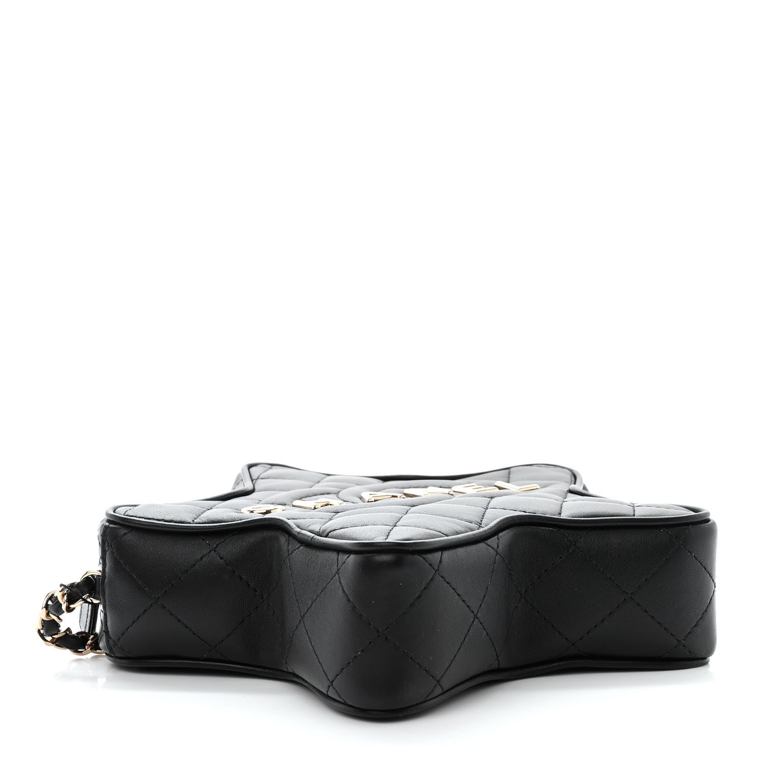 Chanel Lambskin Quilted Walk of Fame Star Bag Black 4 of 11
