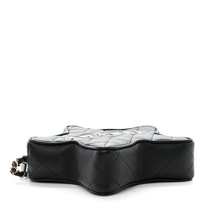 Chanel Lambskin Quilted Walk of Fame Star Bag Black 4 of 11