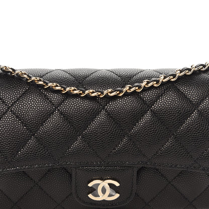 Chanel Caviar Quilted Glasses Case With Chain Black 11 of 12