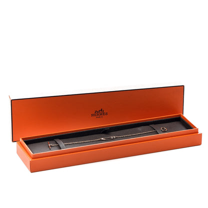 Hermes 18K Rose Gold Mini Chaine d'Ancre Punk Bracelet SH 7 of 23