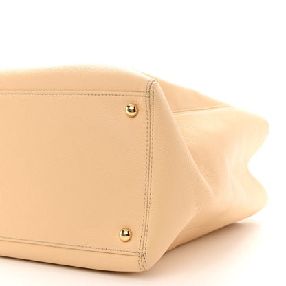 Chanel Calfskin Cerf Executive Shopper Tote Light Beige 12 of 19