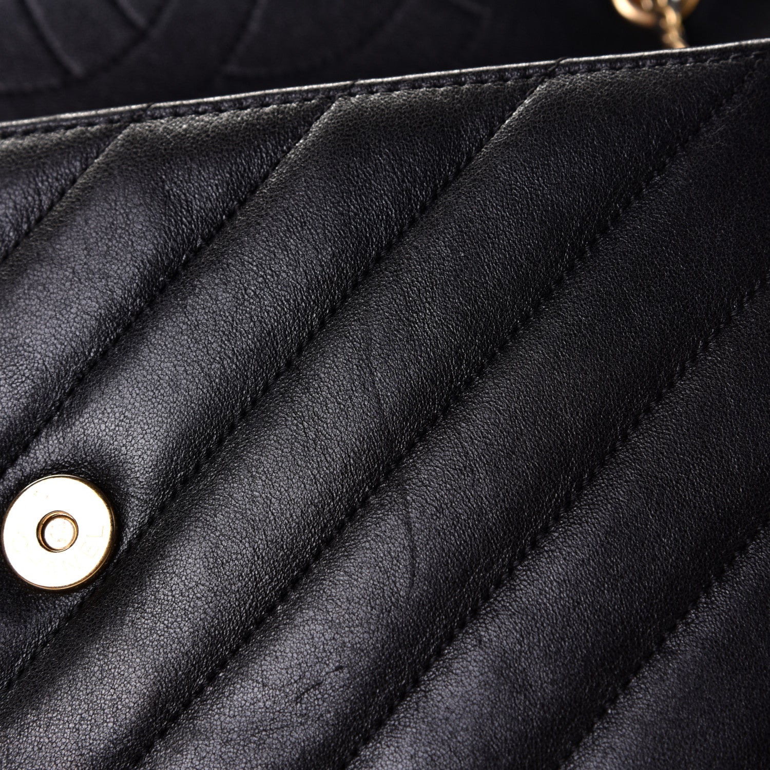 Chanel Lambskin Quilted Jumbo Coco Vintage Flap Black 12 of 15