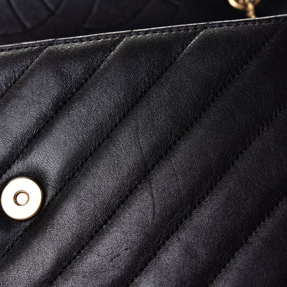 Chanel Lambskin Quilted Jumbo Coco Vintage Flap Black 12 of 15