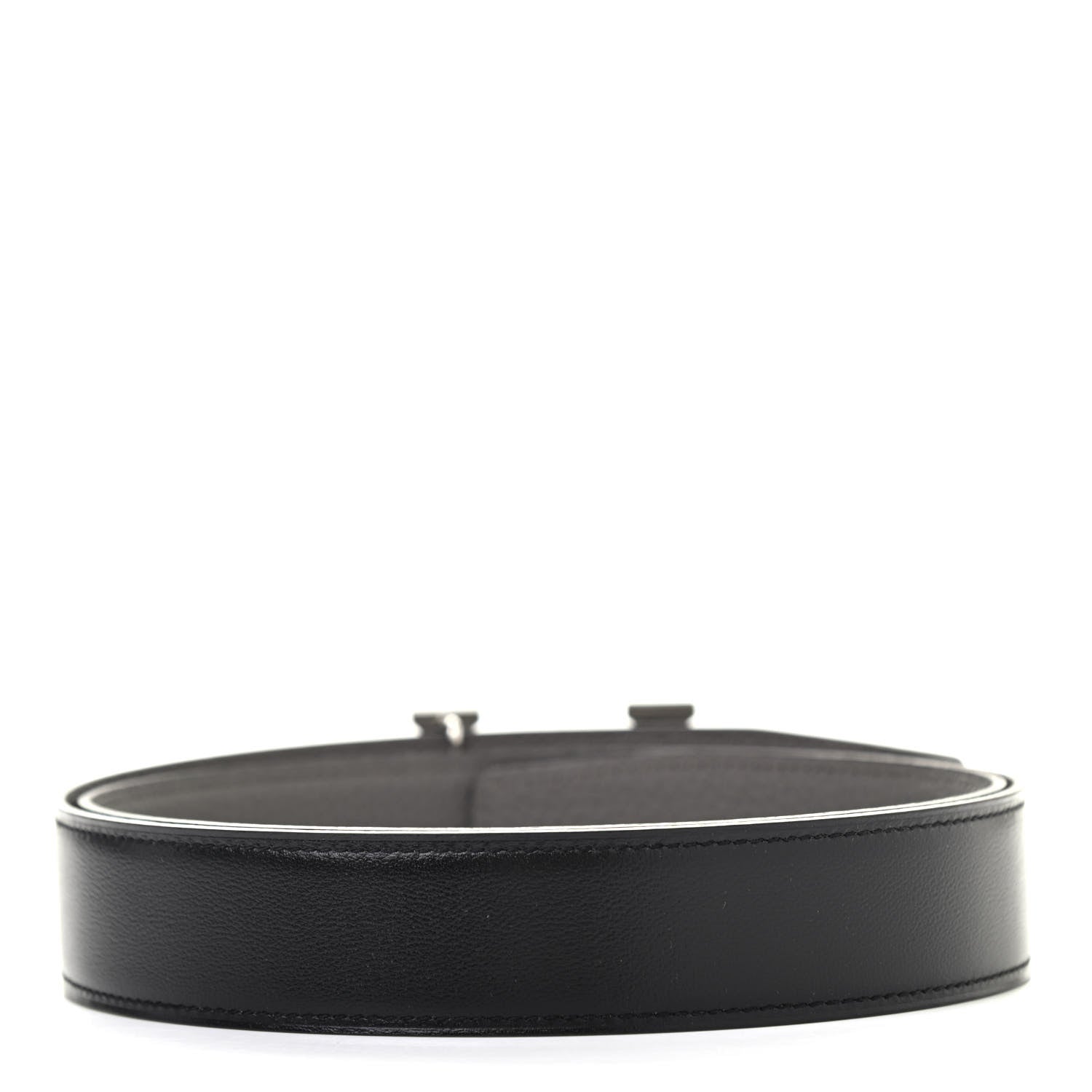 Hermes Box Togo 32mm Angora Belt 90 Black Etain 2 of 5