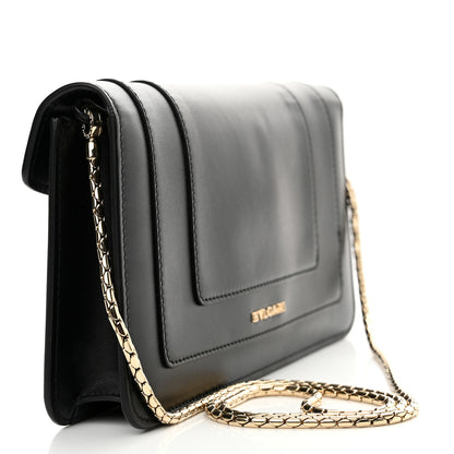 Bulgari Calfskin Serpenti Forever Shoulder Bag Black 3 of 12