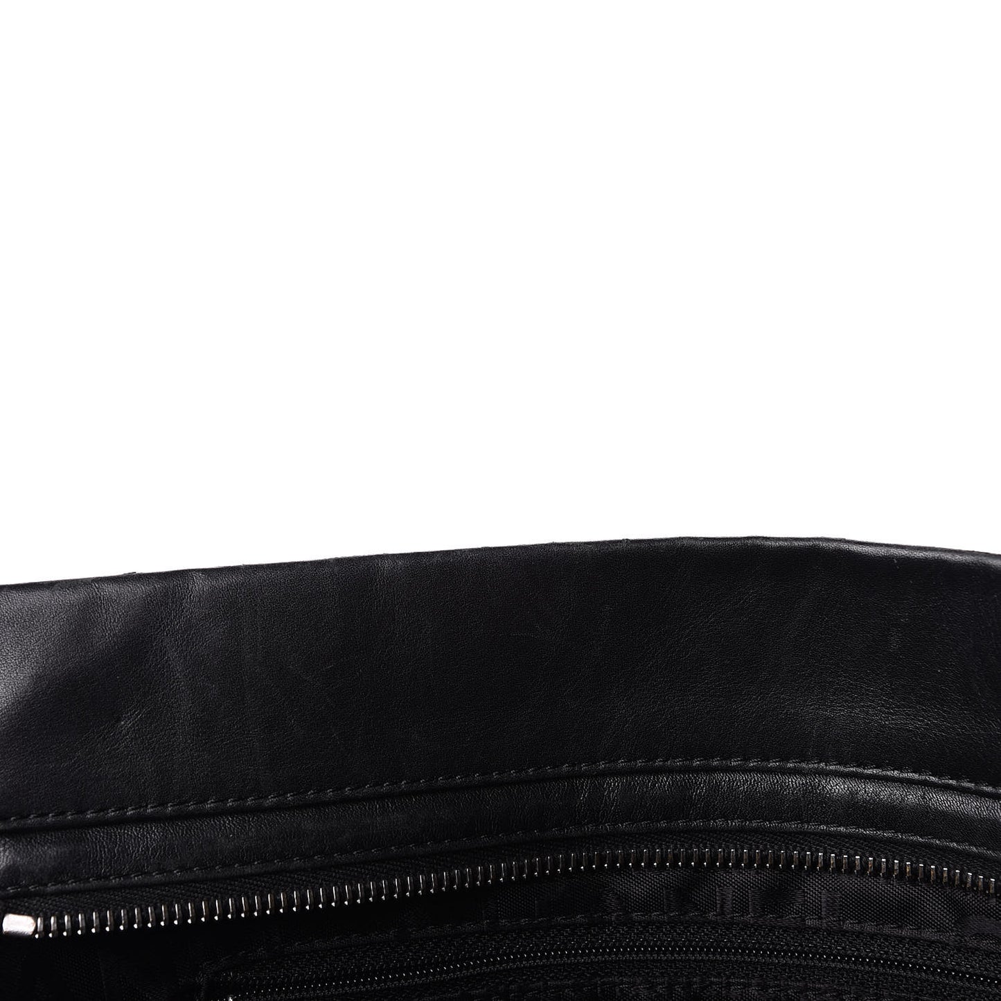 Calfskin Vertical Quilted Lax Shoulder Bag Black