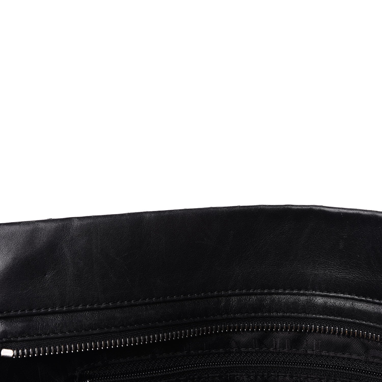 Chanel Calfskin Vertical Quilted Lax Shoulder Bag Black 6 of 16