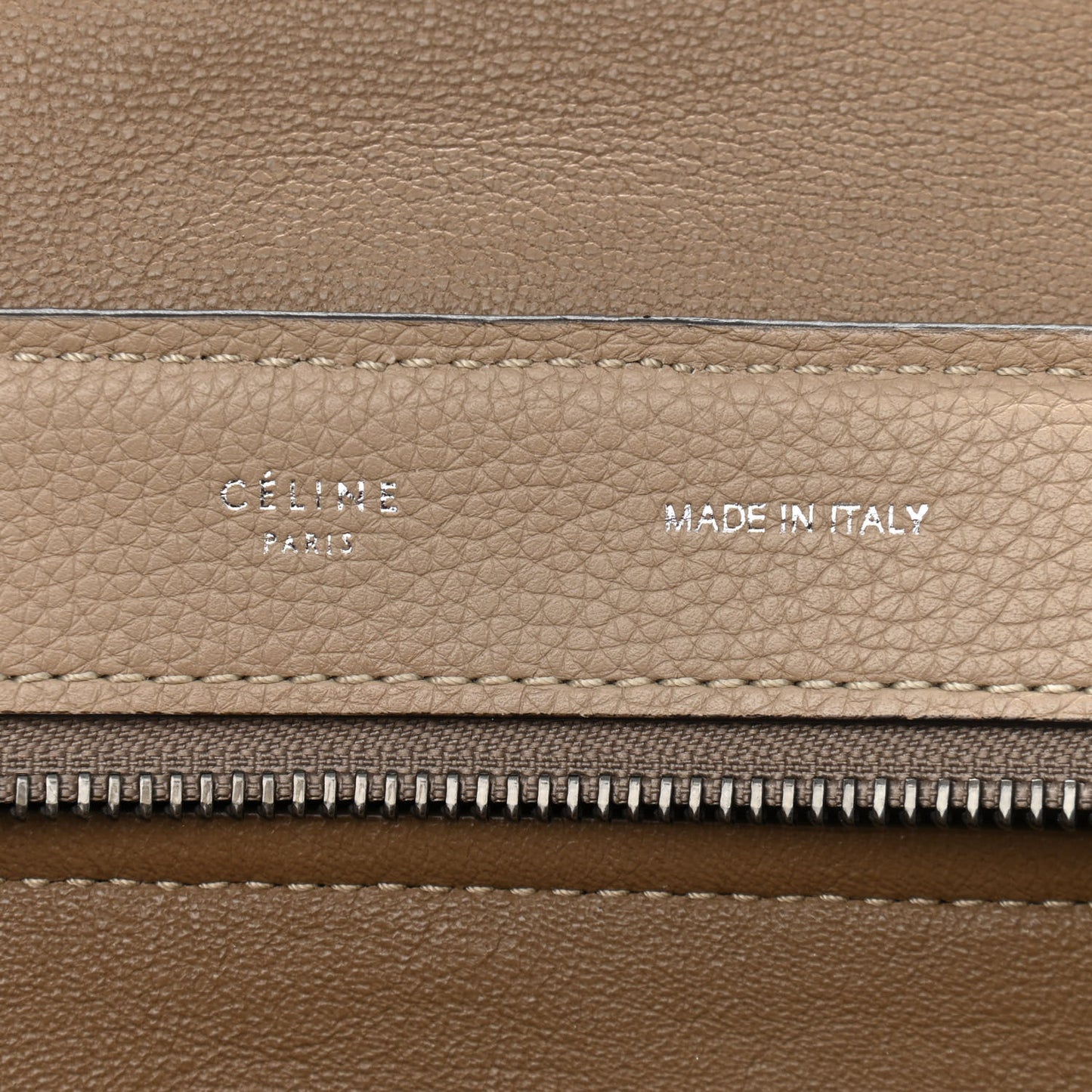 Drummed Calfskin Suede Large Trapeze Dune
