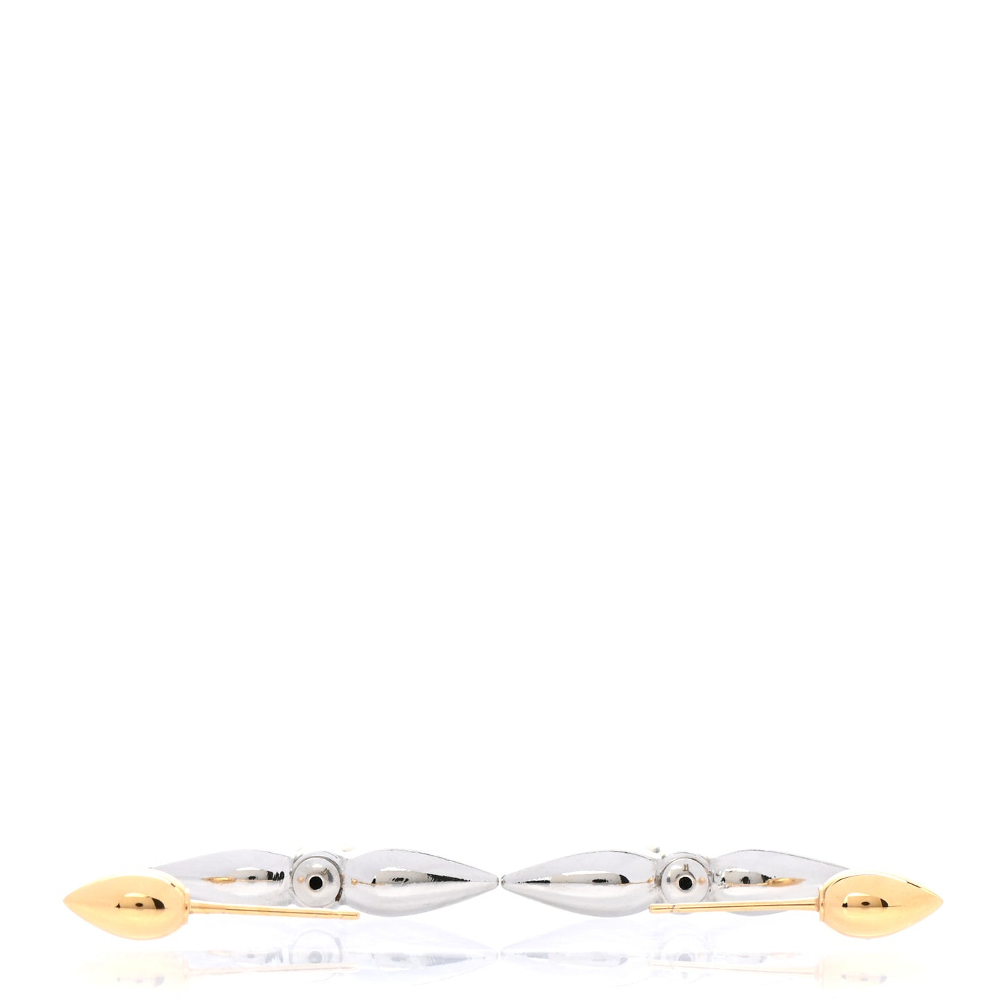 Metal Louisette Earrings Silver Gold
