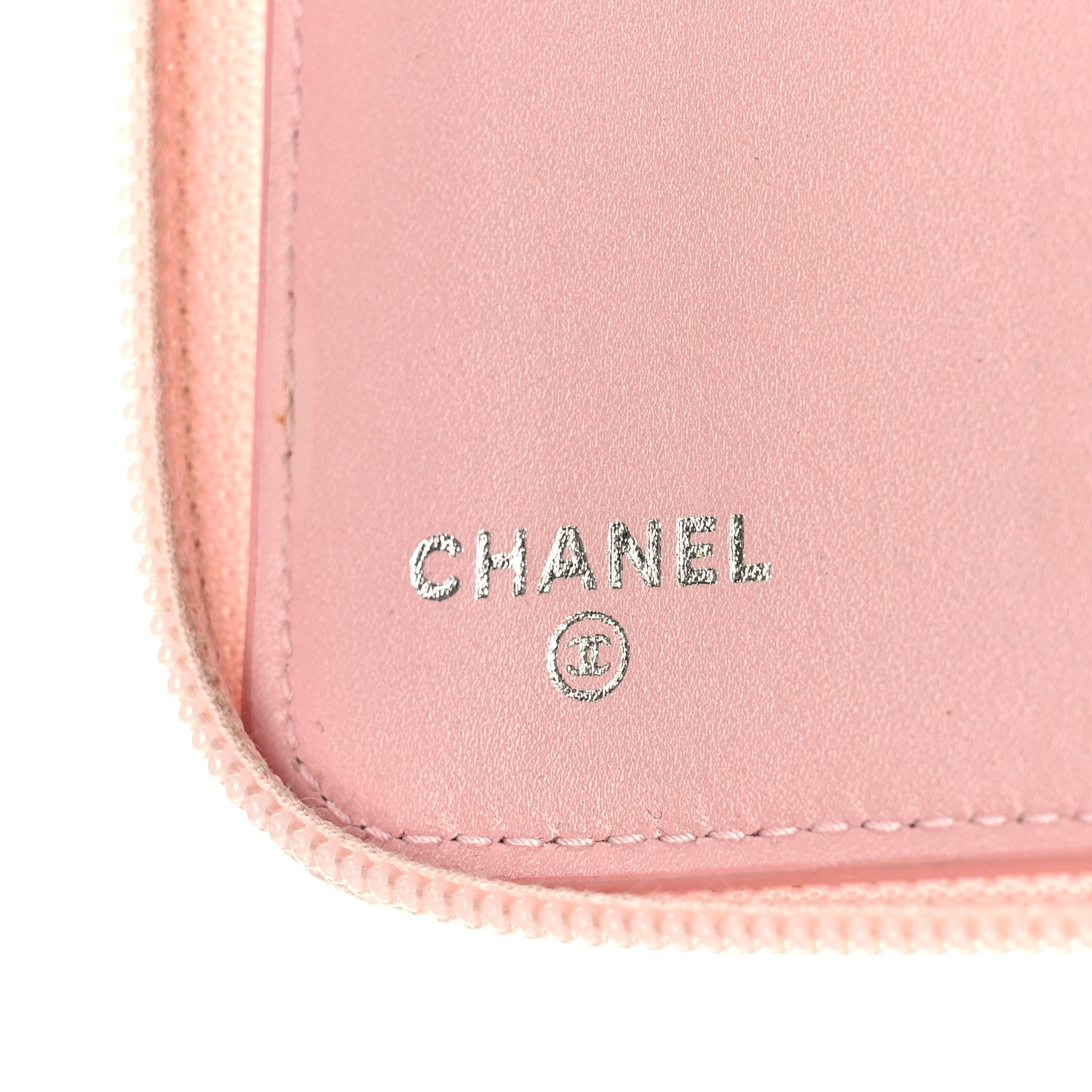 Chanel Caviar Large CC Timeless Zip Around Organizer Wallet Light Pink 6 of 10