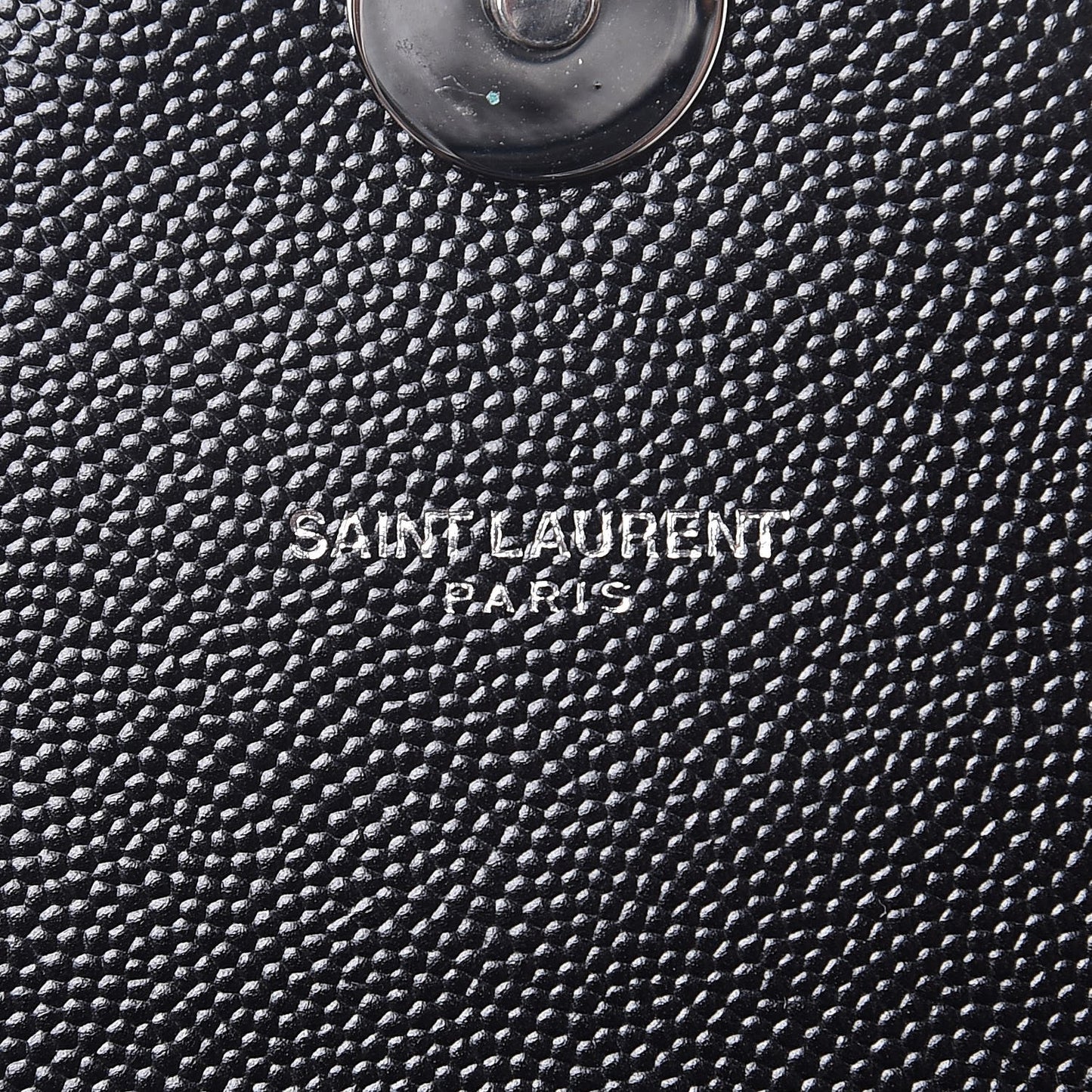 Grain De Poudre Textured Mixed Matelasse Large Triquilt Monogram Monochrome Satchel Black