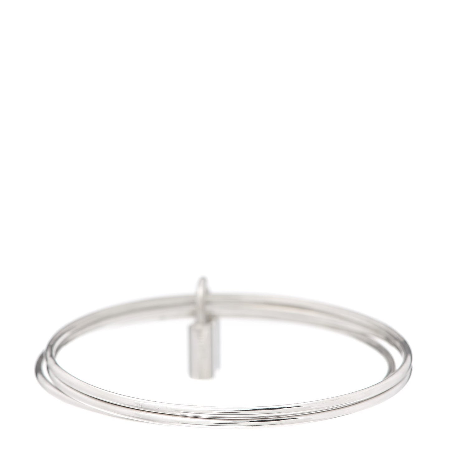 Sterling Silver 1837 Triple Bangle Lock Bracelet
