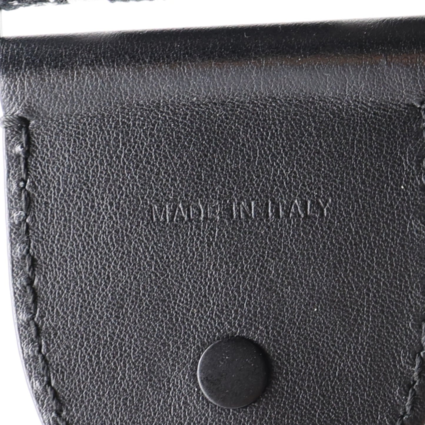 Canvas Embroidered Shoulder Strap Black Ultramatte