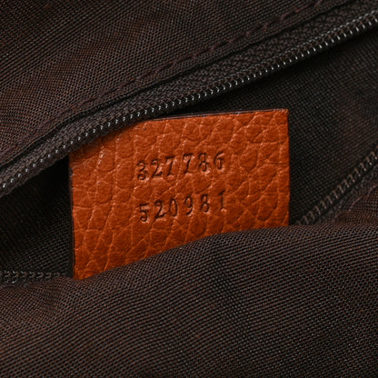 Gucci Calfskin Large D Gold Ring Hobo Brown 7 of 11