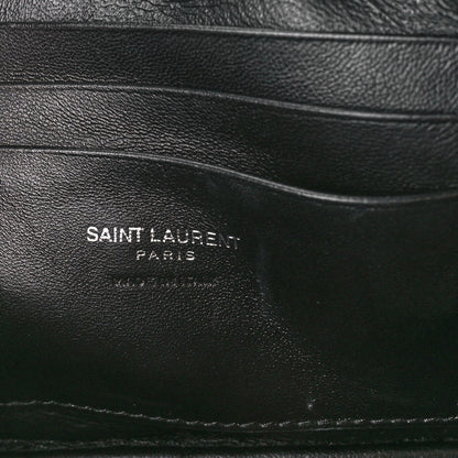 Saint Laurent Grain De Poudre Matelasse Monogram Mini Lou Camera Bag Black 6 of 10