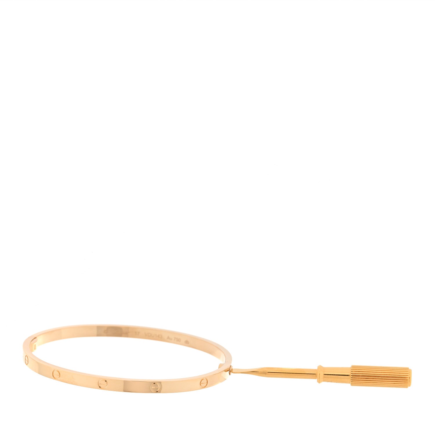 Cartier 18K Yellow Gold Small LOVE Bracelet 17 7 of 7
