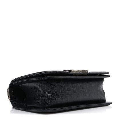 Chanel Caviar Chevron Quilted Small Boy Flap Black 4 of 10