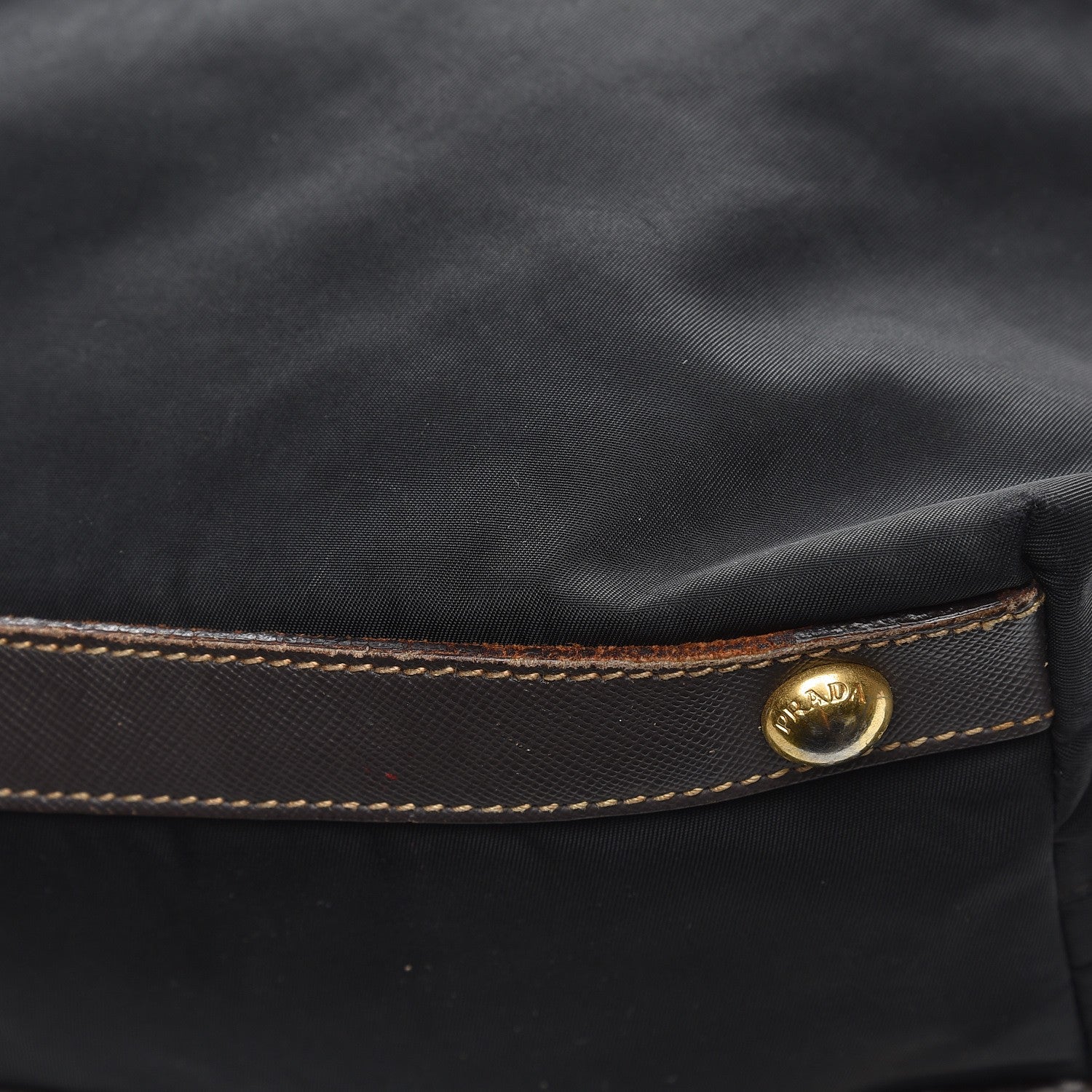 Prada Saffiano Tessuto Nylon Tote Nero Black 12 of 13