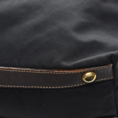 Prada Saffiano Tessuto Nylon Tote Nero Black 12 of 13