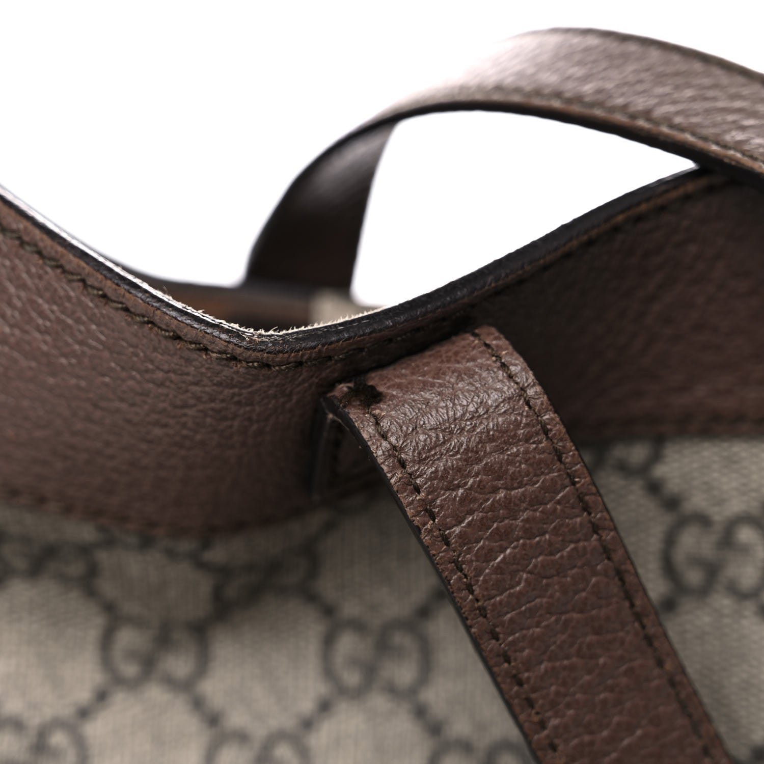Gucci GG Supreme Monogram Web Ophidia Tote Brown 24 of 25