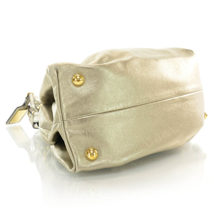 Valentino Garavani Calfskin Vanite Studded Dome Bag Metallic 4 of 7