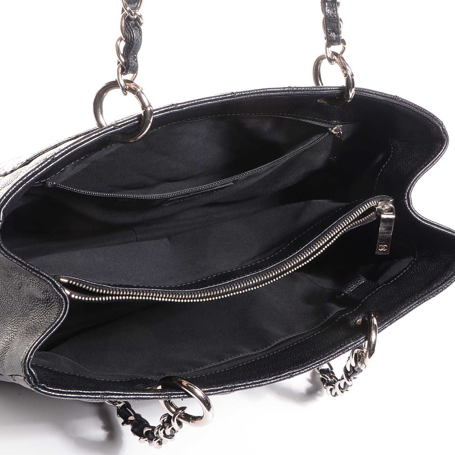 Chanel Caviar Quilted Grand Shopping Tote GST Black 5 of 7