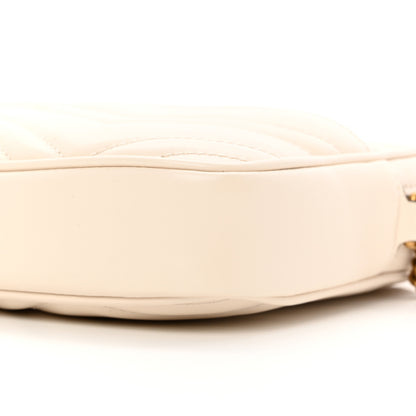 Gucci Calfskin Matelasse GG Marmont Multi-Use Mini Bag 85 34 Black Perfect Pink Mystic White 12 of 17