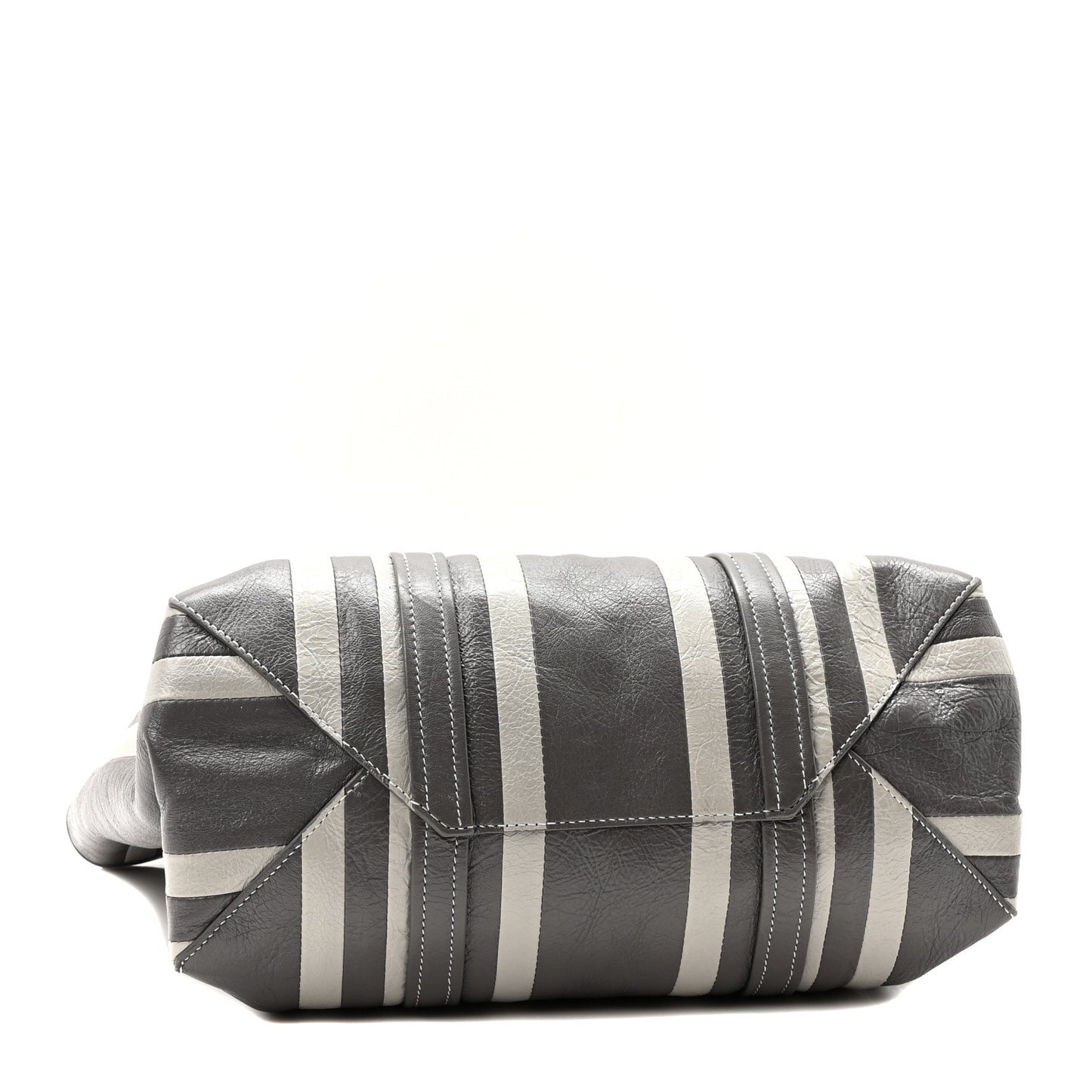 Agneau Arena Striped Patchwork Medium Barbes East West Shopper Lead