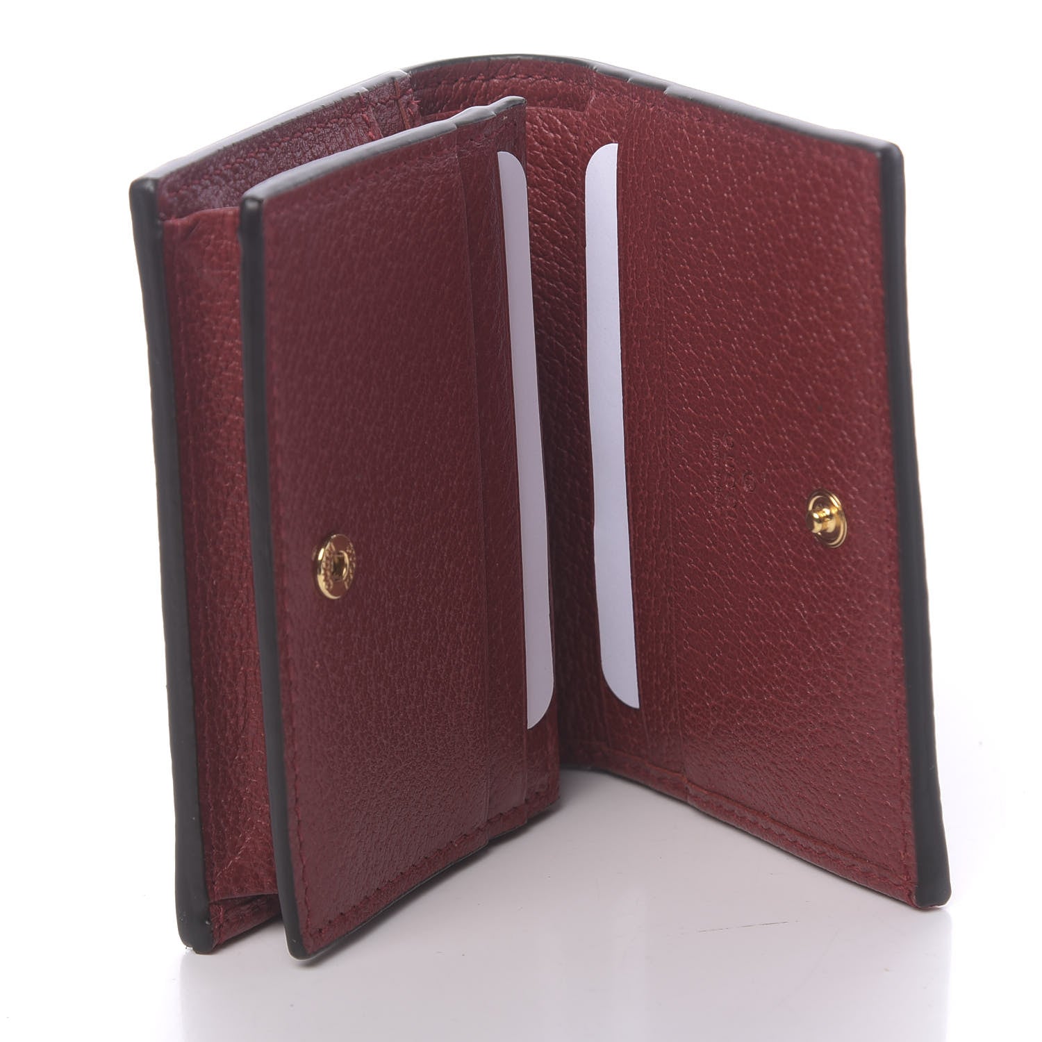 Gucci GG Supreme Monogram Flora Web Ophidia Card Case Red 5 of 7