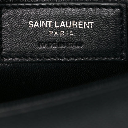 Saint Laurent Grain De Poudre Small Monogram Kate Satchel Black 7 of 7