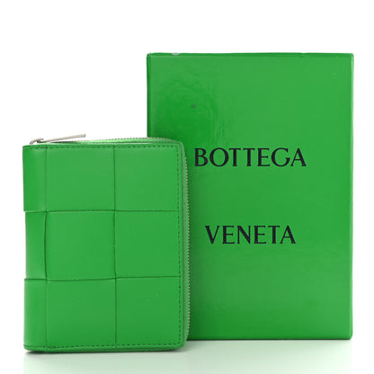 Bottega Veneta Nappa Maxi Intrecciato Zip Around Wallet Parakeet 9 of 9