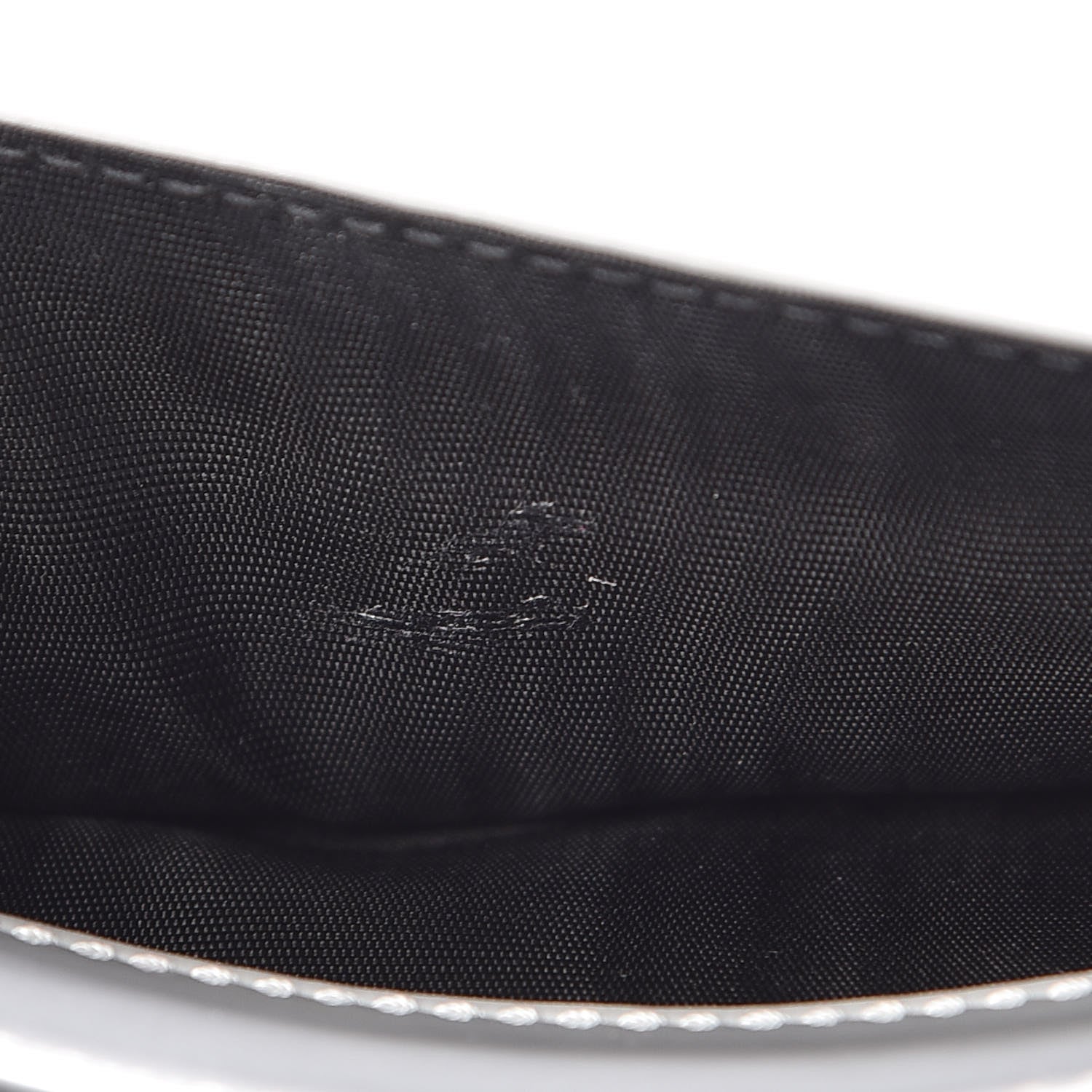 Christian Dior Patent Micro-Cannage Diorama Wallet on Chain Pouch White 7 of 10