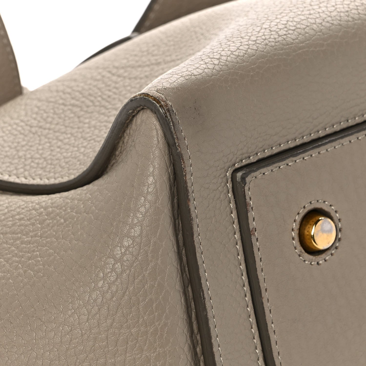 Celine Crisped Calfskin Medium Tie Knot Tote Taupe 7 of 24