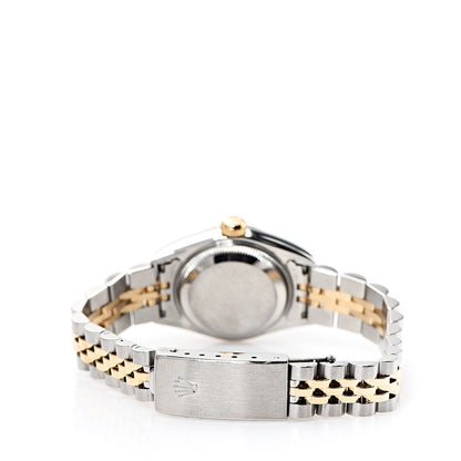 Rolex Stainless Steel 18K Yellow Gold 26mm Oyster Perpetual Datejust Watch Rhodium Roman 79173 3 of 5