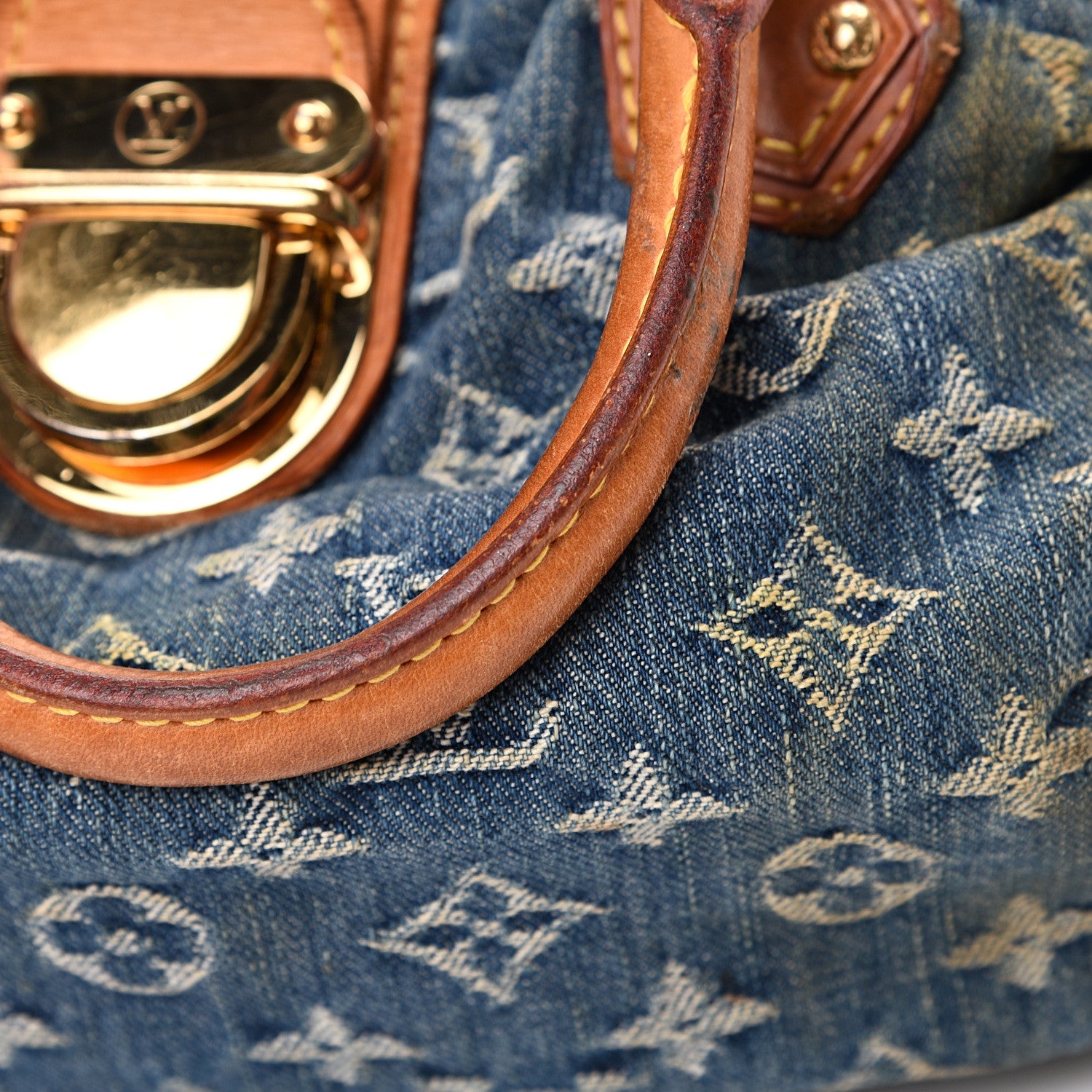 Louis Vuitton Monogram Denim Pleaty Blue 13 of 20