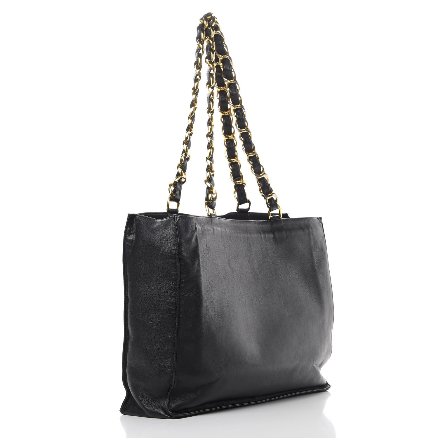 Chanel Lambskin CC Tote Black 3 of 13