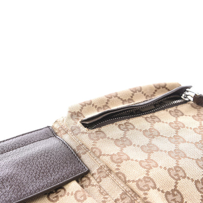 Gucci GG Monogram Double Pocket Belt Bag Dark Brown 7 of 9