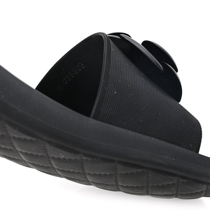 Chanel Thermoplastic PVC Camellia Mule Sandals 41 Black 8 of 9
