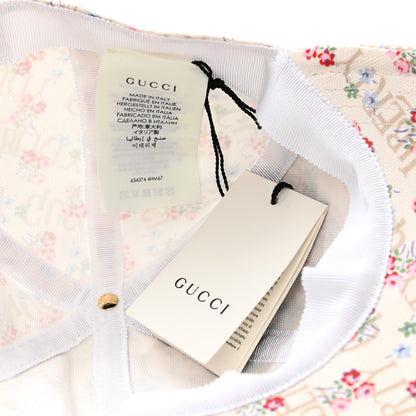Gucci X LIBERTY OF LONDON Canvas Floral Print Baseball Hat M White 8 of 11