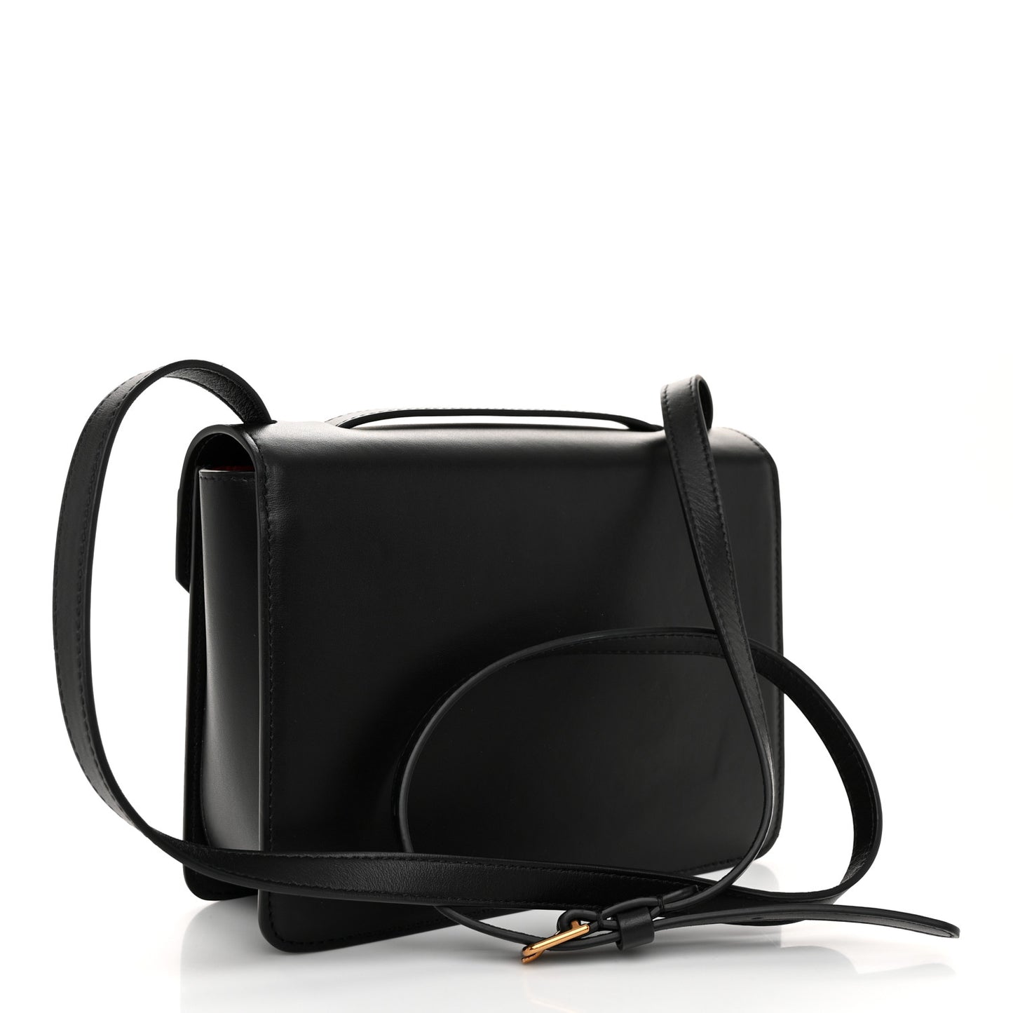 Smooth Calfskin M Frame Box Bag Black