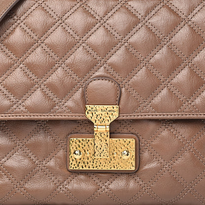 Marc Jacobs Lacquered Lambskin Baroque The XL Single Flap Truffle 9 of 9