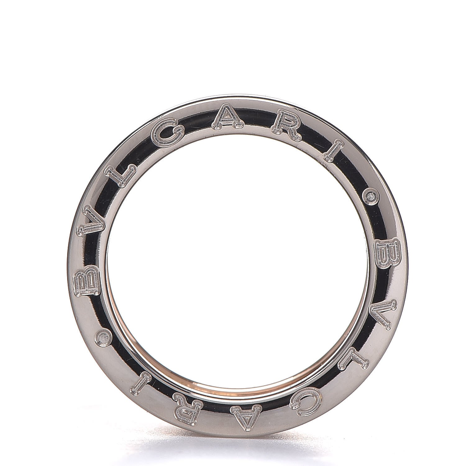 Bulgari BULGAR 18K Rose White Gold B.Zero1 4 Band Ring 53 6.25 6 of 6