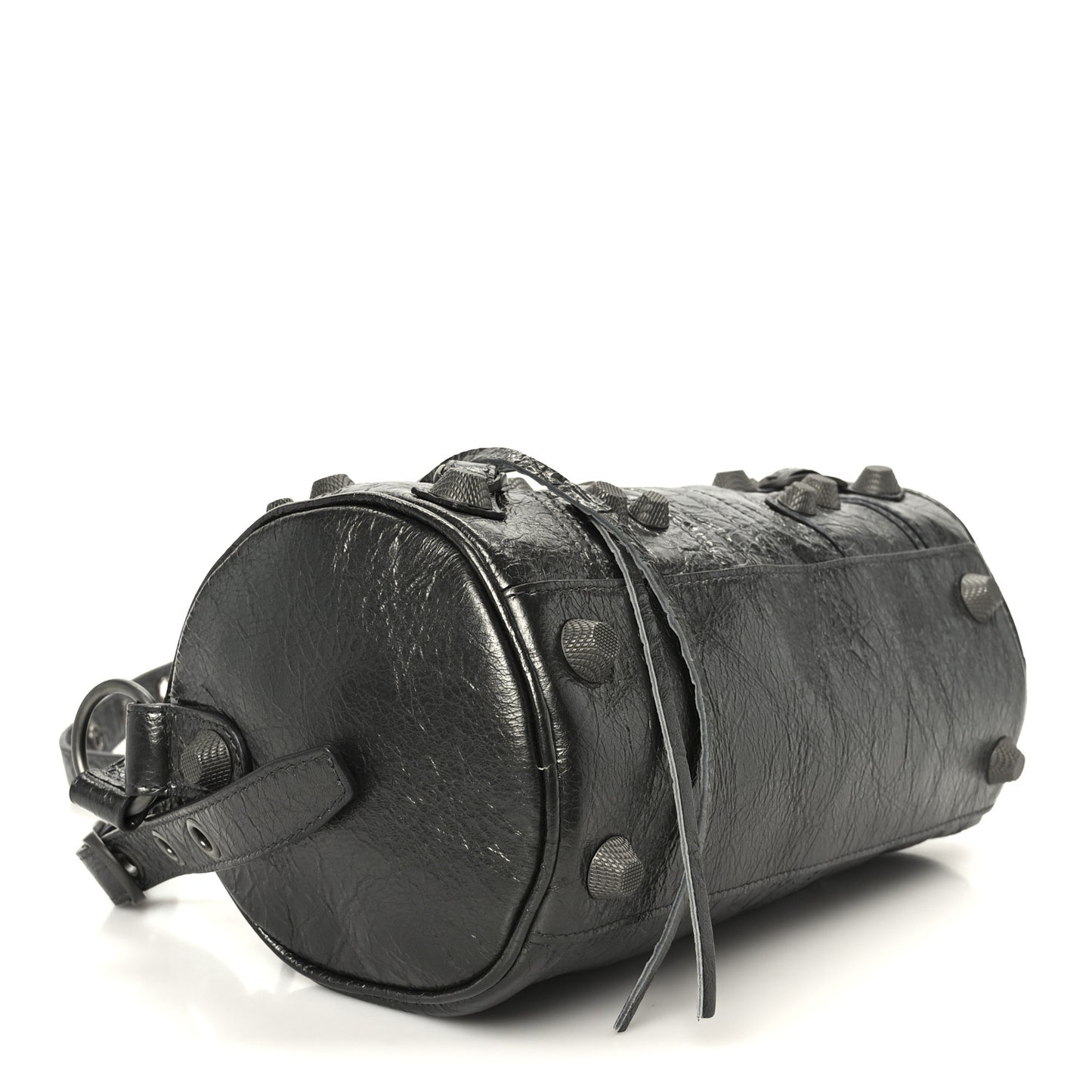 Agneau Arena Le Cagole Cylinder Bag Steel Grey