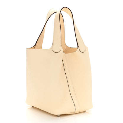 Hermes Taurillon Clemence Picotin Lock 18 PM Nata 3 of 11