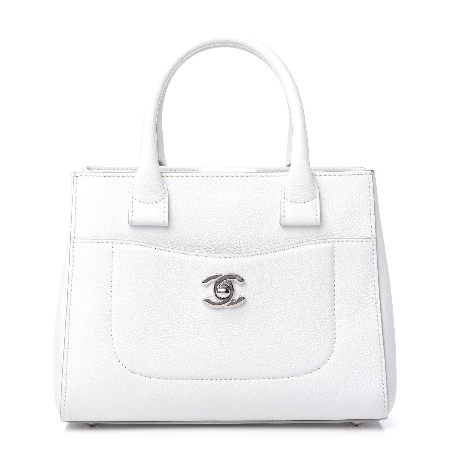 Chanel Grained Calfskin Mini Neo Executive Shopper Tote White 1 of 10