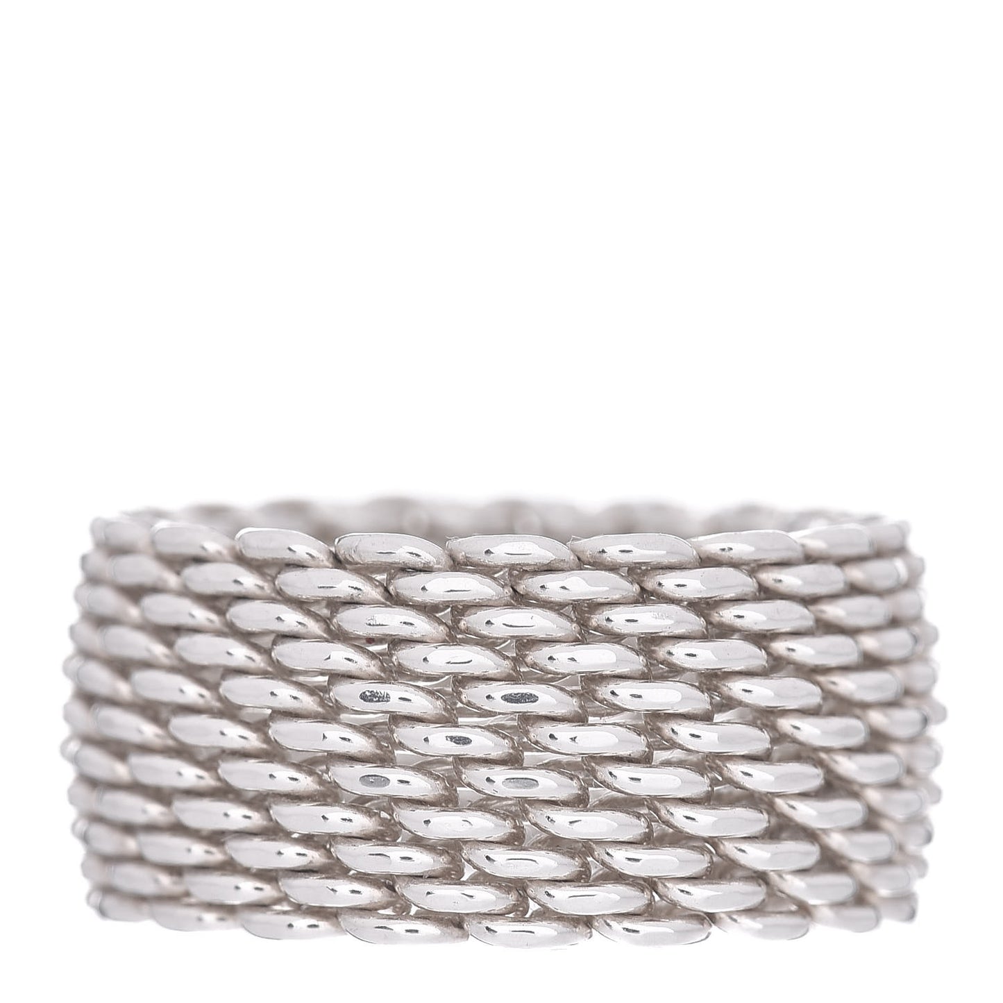 Sterling Silver Somerset Mesh Ring 53 6.25