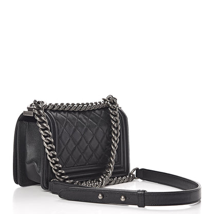 Chanel Caviar Quilted Small Boy Flap Black 3 of 11